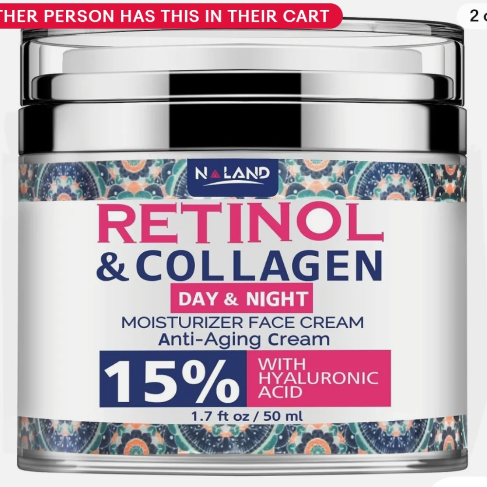 Retinol and collagen face cream